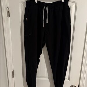 Figs Black high waisted Zamora Jogger Pants